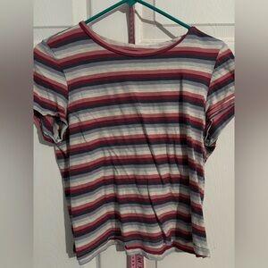 3/$15 AE Multicolor Striped Tee